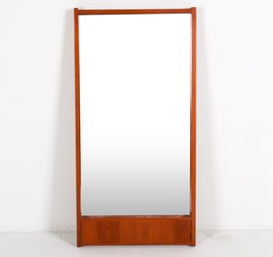 SWEDISH PINE WALL MIRROR C.1960'S
