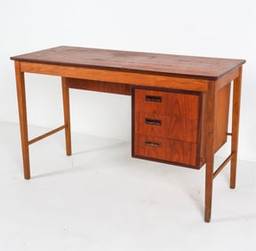 DANISH TEAK VANITY WRITING DESK C. 1960'S