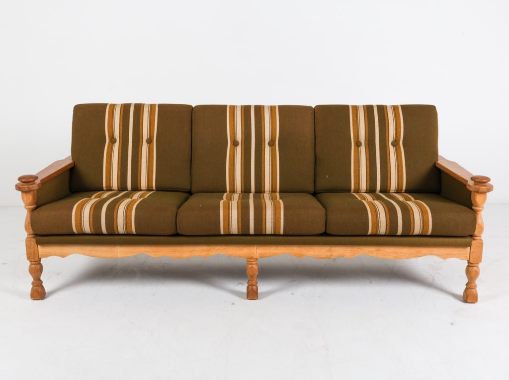 ATTR. KJAERNULF DANISH OAK SOFA C.1970'S (1 of 14)