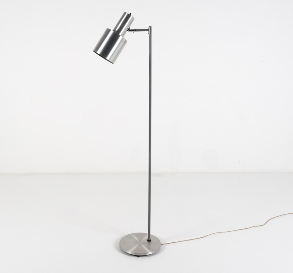 JO HAMMERBORG FOR FOG & MORUP STUDIO FLOOR LAMP: Denmark, circa 1960's. Dimensions: H 58.5" x Dia. 13". Condition: Cords cut, requires rewiring. Wear consistent with age and use. A016