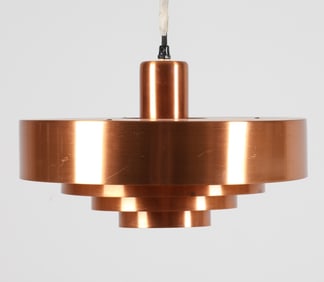JO HAMMERBORG 'NOVA' COPPER PENDANT LAMP C.1980'S