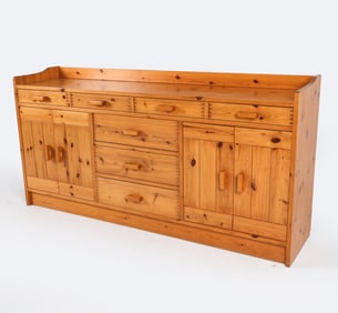 SWEDISH PINE SIDEBOARD C. 1970'S