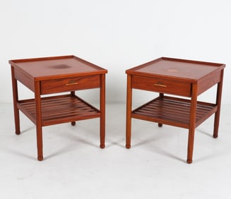 PAIR OF DANISH TEAK NIGHT STANDS