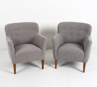 PAIR BIRTE IVERSEN FOR A.J. IVERSEN CHAIRS C.1960
