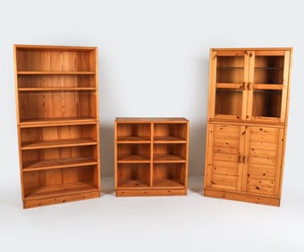 SWEDISH PINE IKEA CABINET WALL SYSTEM C.1970'S
