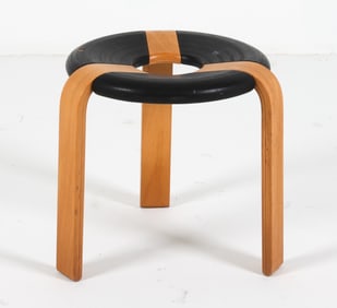 RUD THYGENSEN EBONIZED BEECH STOOL C.1970'S