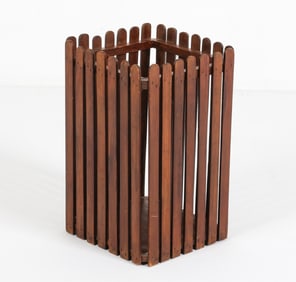 DANISH PINE SLAT BIN C.1970'S