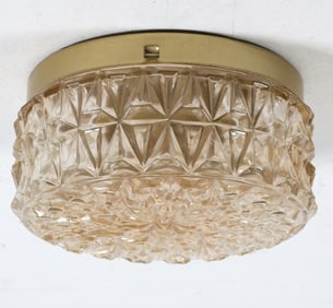 ODRECO BELYSNING DANISH GLASS CEILING LIGHT