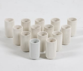 LINGBY DANISH PORCELAIN VASE GROUPING