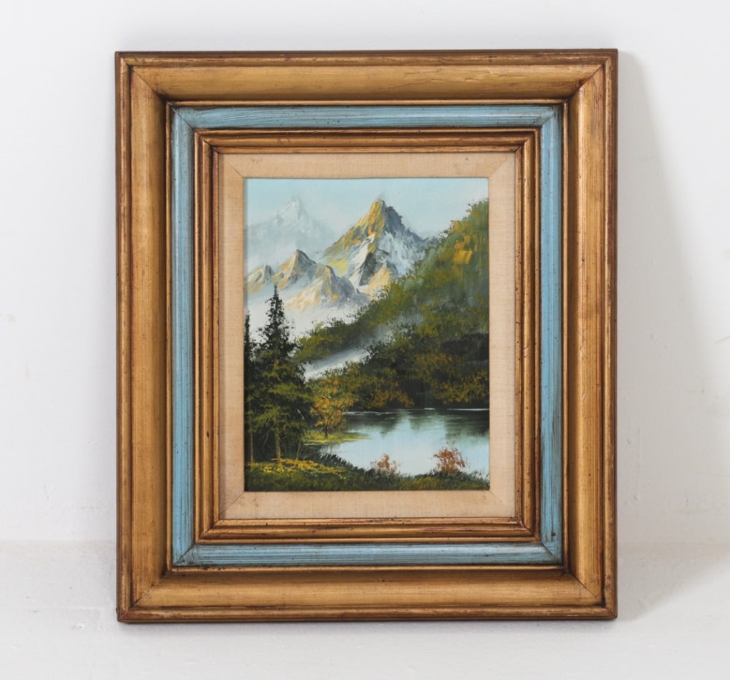 20TH C. MOUNTAIN LANDSCAPE O/B (1 of 7)