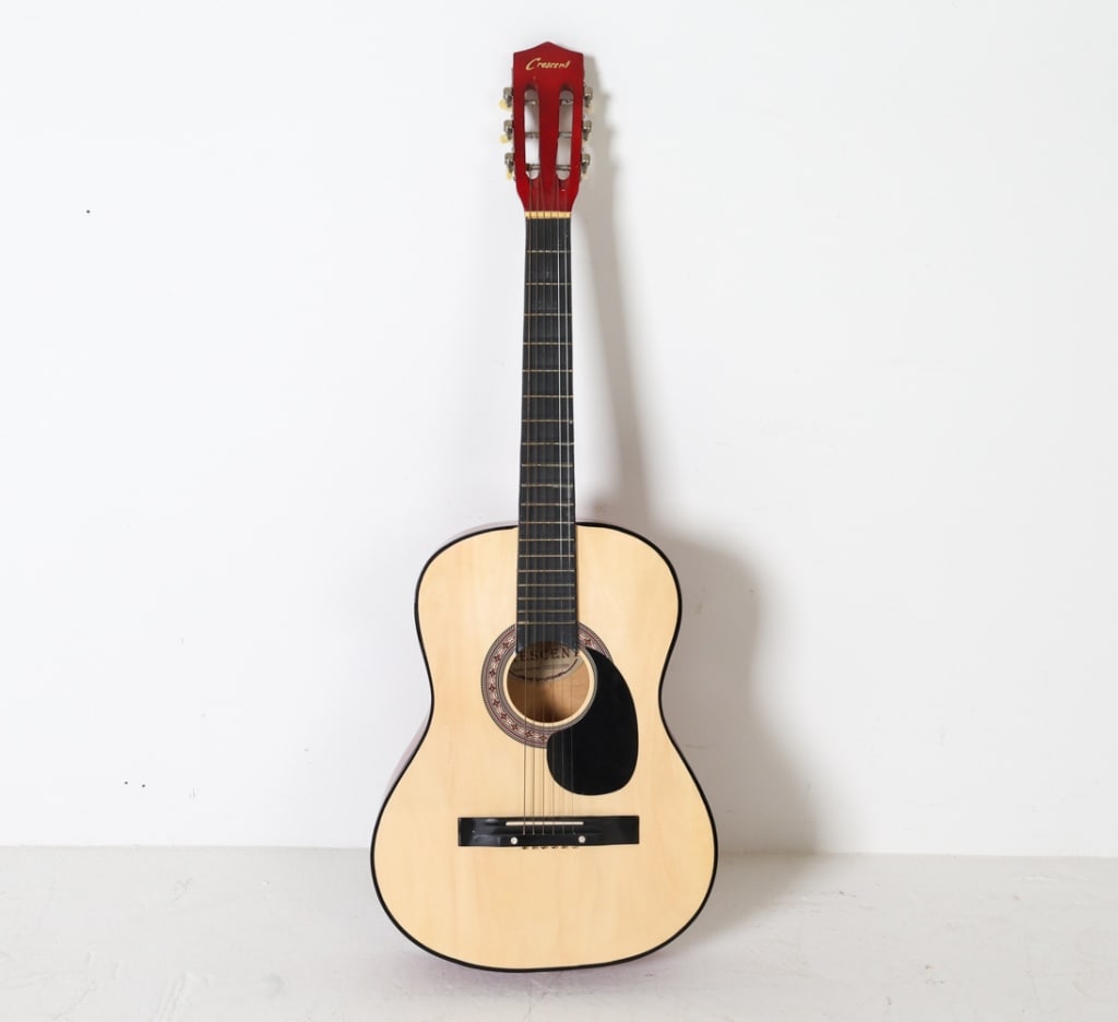 CRESCENT ACOUSTIC GUITAR W/ CASE (1 of 15)
