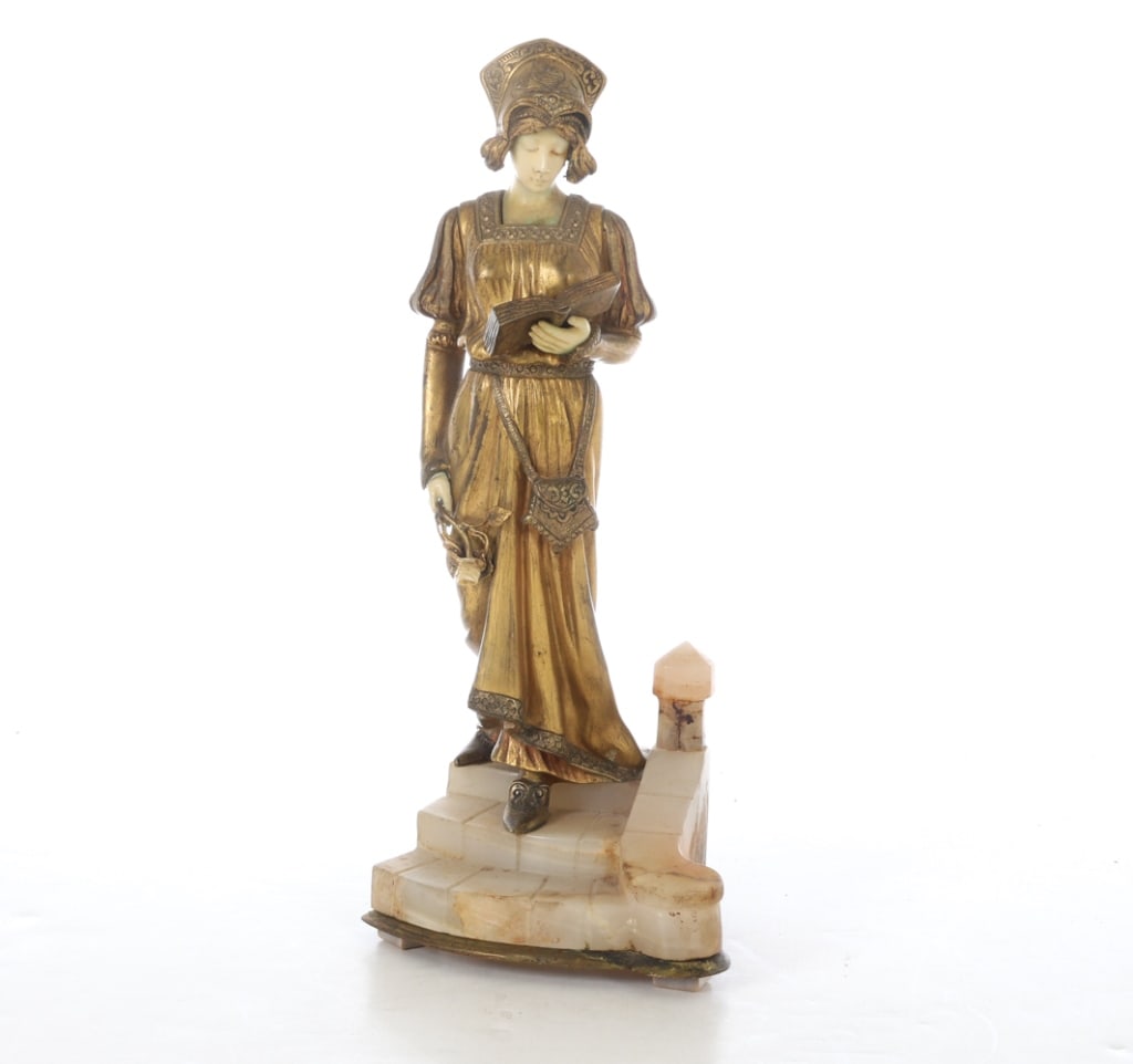 DOMINIQUE ALONZO BRONZE FIGURE SCULPTURE