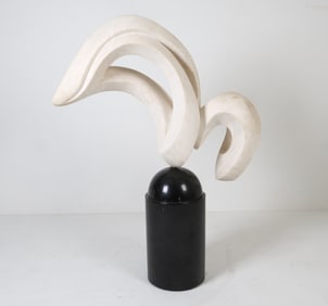 CONTEMPORARY ASBTRACT MARBLE SCULPTURE