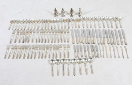 TOWLE STERLING SILVER FLATWARE & SHAKER GROUPING