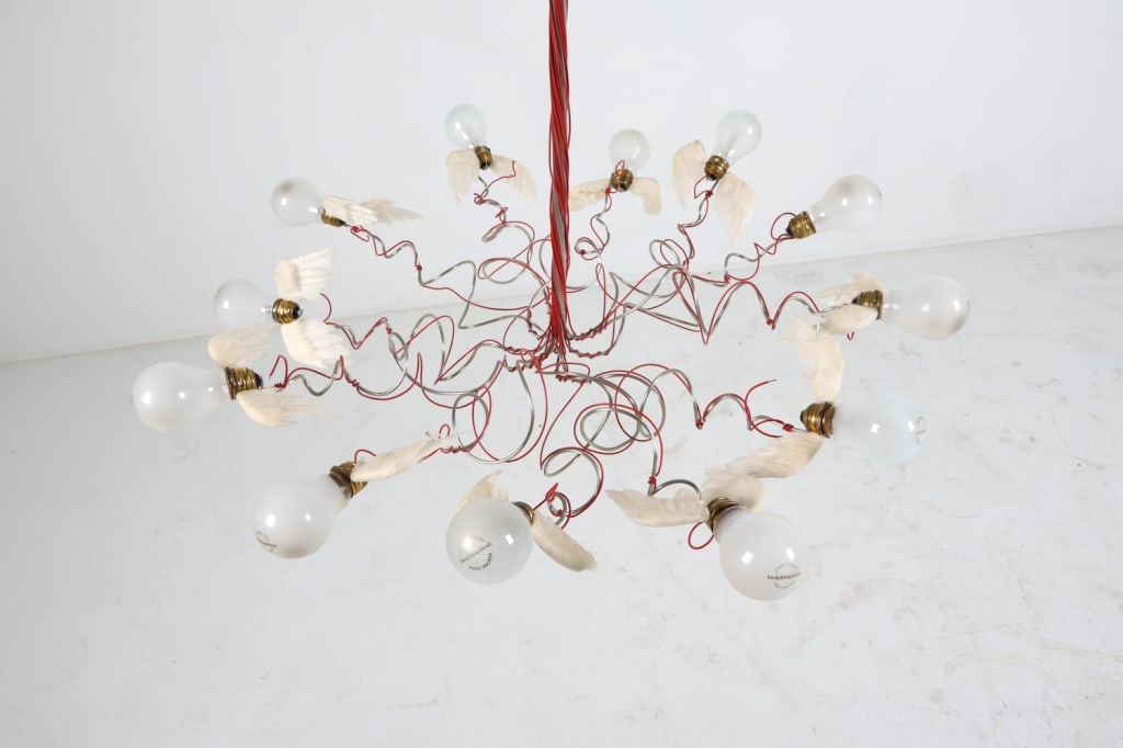 INGO MAURER 'BIRDIE' CHANDELIER C. 2000'S (1 of 14)