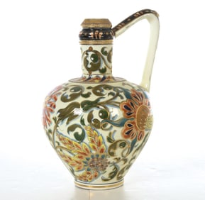 FISCHER J BUDAPEST ART POTTERY HUNGARIAN EWER