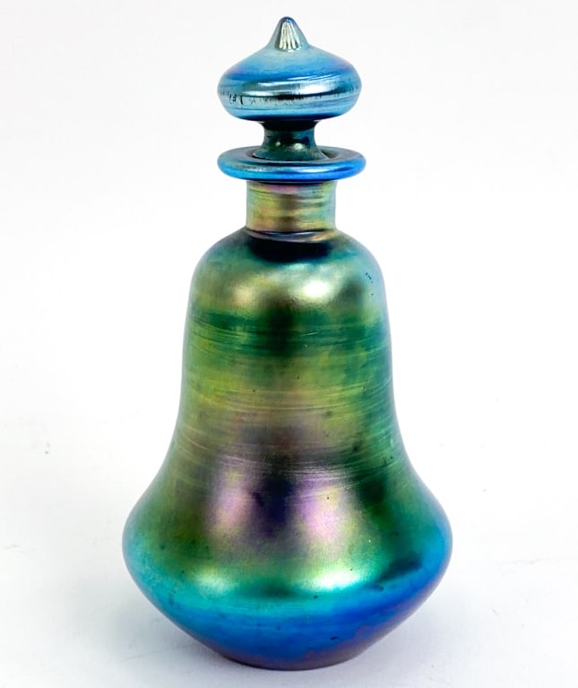 STEUBEN AURENE IRIDESCENT PERFUME BOTTLE (1 of 10)
