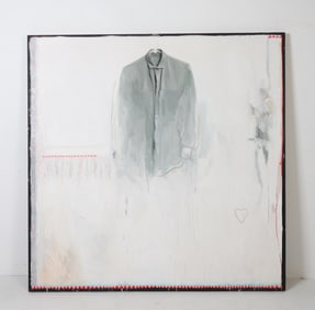 LARGE ABSTRACT SHIRT PAINTING O/C