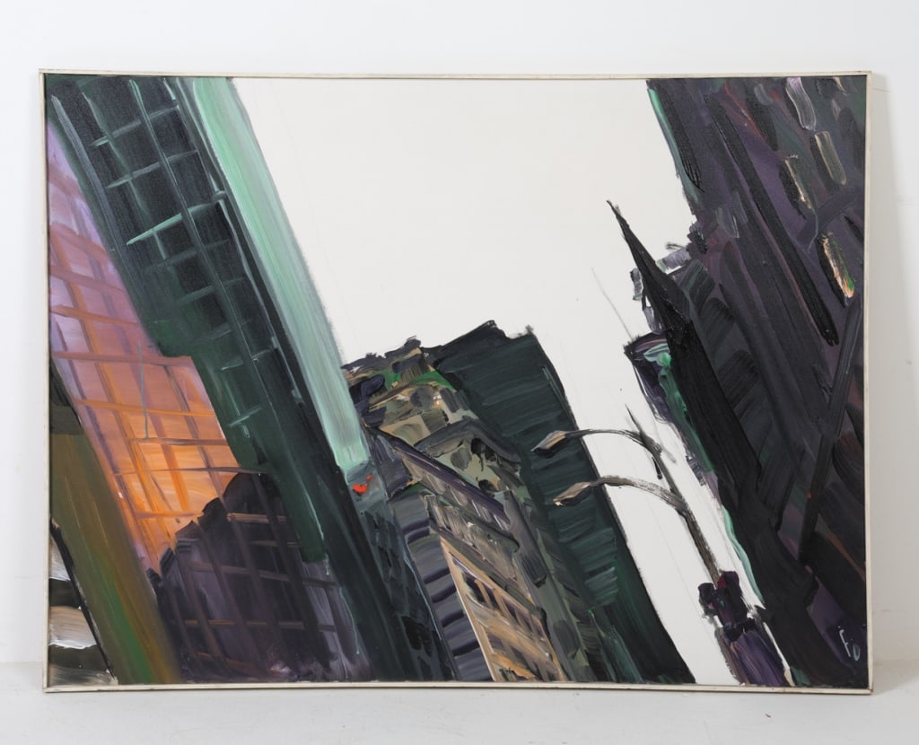 MODERN IMPRESSIONIST CITYSCAPE O/C (1 of 10)