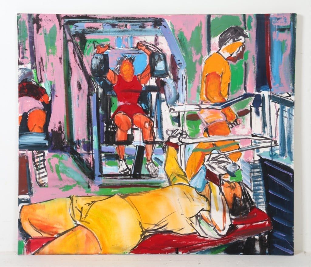 MODERN IMPRESSIONIST WEIGHTLIFTING O/C (1 of 8)