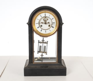 ANTQIUE S. MARTI FRENCH MARBLE MANTEL CLOCK