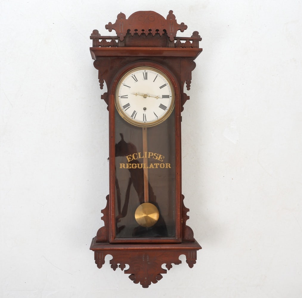 E. N. WELCH ECLIPSE REGULATOR WALL CLOCK (1 of 16)