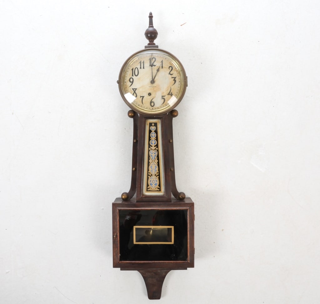 INGRAHAM 'NYANZA' OAK BANJO CLOCK (1 of 12)