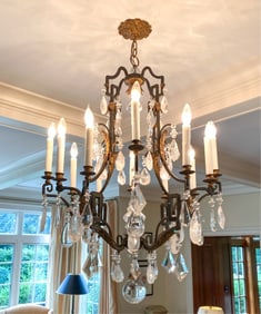 DENNIS AND LEEN ROCK CRYSTAL CHANDELIER