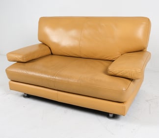 LIGNE ROSET LEATHER SOFA