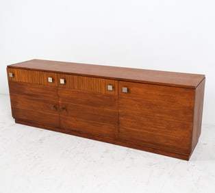 MID-CENTURY WALNUT SIDEBOARD CABINET