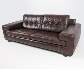 ROCHE BOBOIS LEATHER SOFA C.1970'S