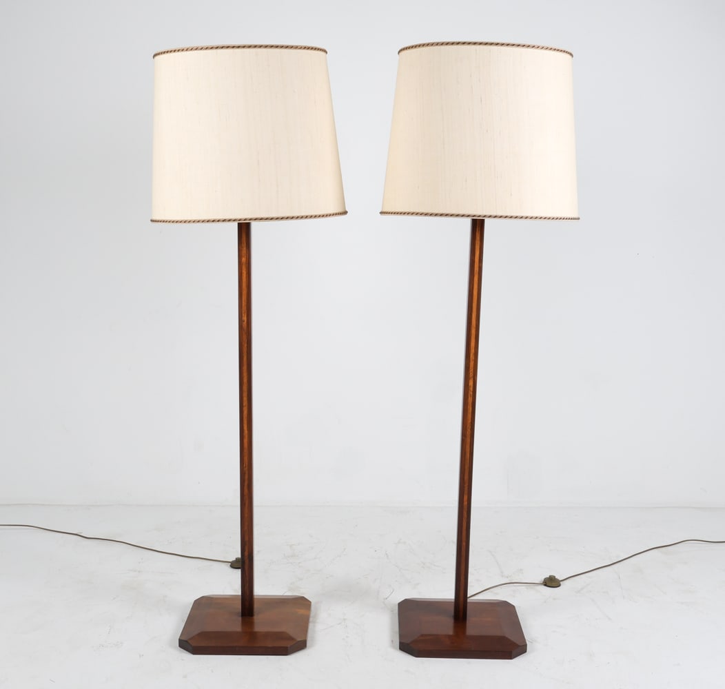 PAIR MID-CENTURY ROSEWOOD FLOOR LAMPS (1 of 11)