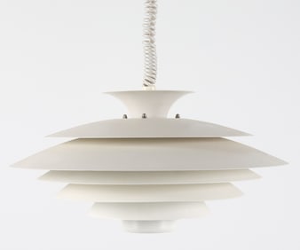 TOP LAMPER DANISH SAUCER CEILING LIGHT, C.1970'S