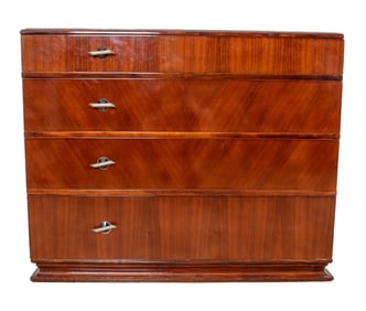 ART DECO DRESSER W/ NICKEL PULLS