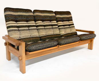 YNGVE EKSTROM 'DYMLING' 3 SEAT SOFA C.1970'S