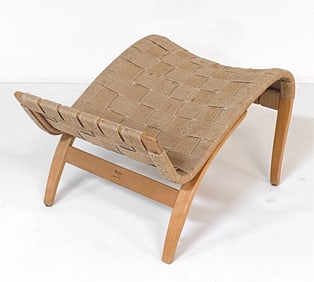 MATHSSON SWEDISH BEECH & PAPER CORD OTTOMAN