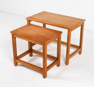 OAK NESTING TABLES