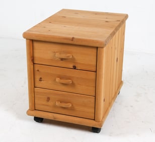 VINTAGE PINE NIGHT STAND C.1970'S