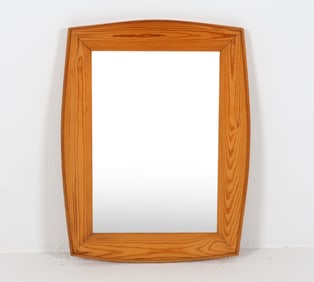 SWEDISH PINE WALL MIRROR C.1970'S