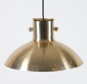 LYFA BRASS SAUCER PENDANT LIGHT, C.1970'S