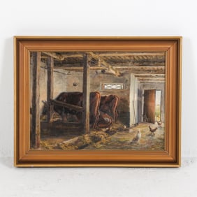 CARL BUDTZ-MOLLER (DANISH 1883-1953) FARM SCENE