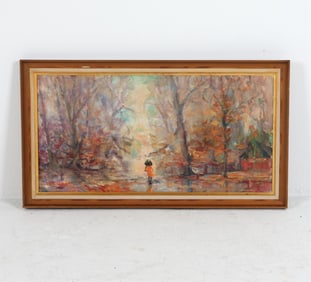 I.B. EISNER - IMPRESSIONIST LANDSCAPE O/C