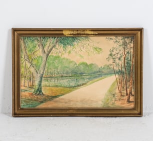 DANISH LANDSCAPE WATERCOLOR PAINTING