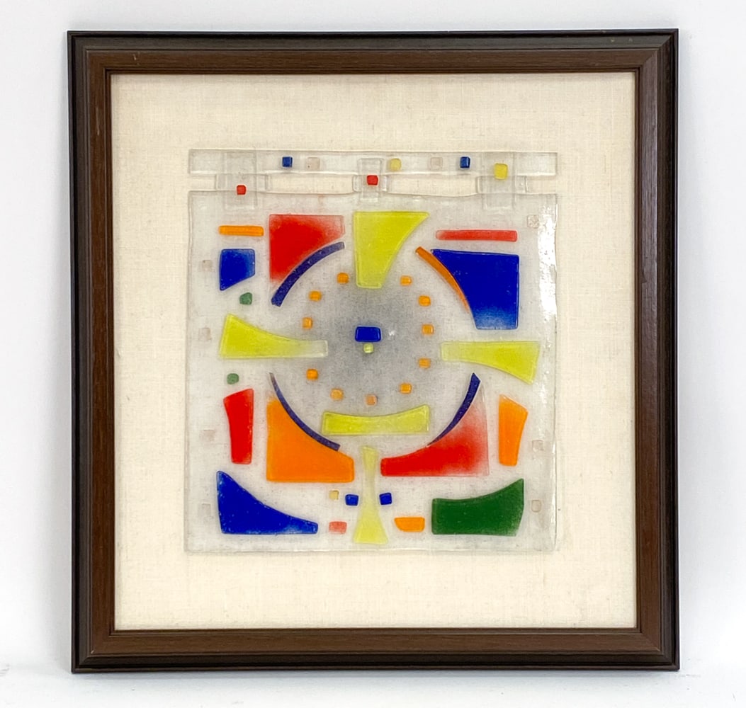 MAURICE HEATON (1900-1989) GEOMETRIC ART GLASS (1 of 6)