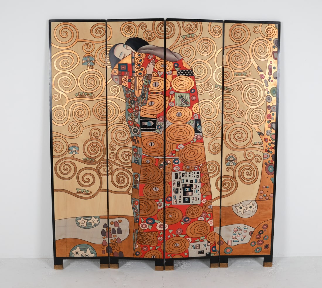 AFTER GUSTAV KLIMT ROOM DIVIDER C.1970'S (1 of 14)