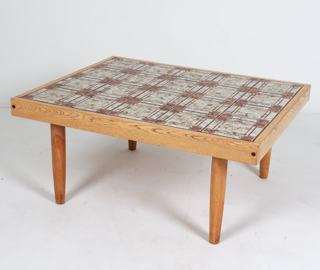 MID-CENTURY DANISH OAK & TILE COFFEE TABLE C.1970S (1 of 13)