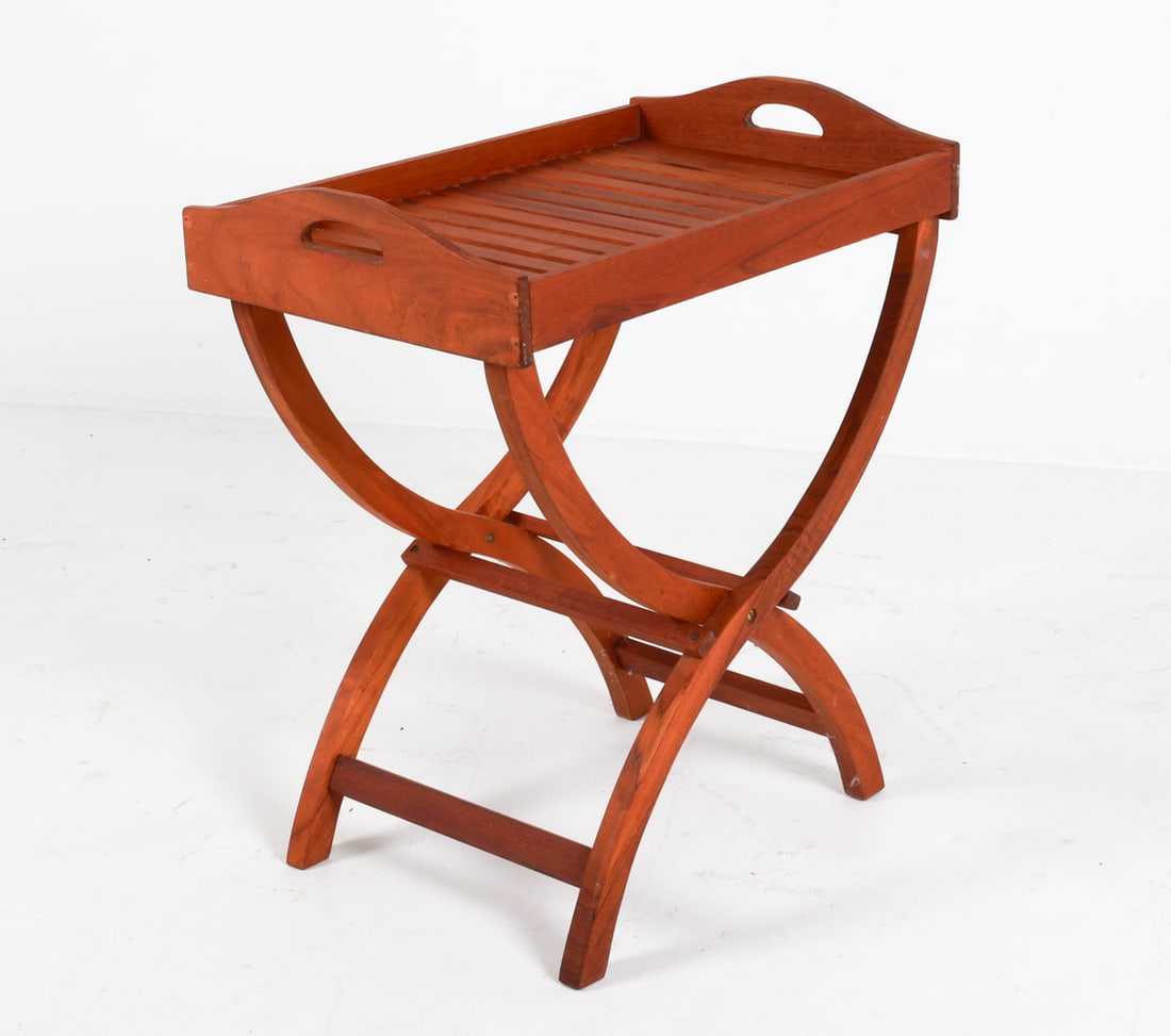 DANISH TEAK BUTLER TRAY TABLE C.1960'S (1 of 10)