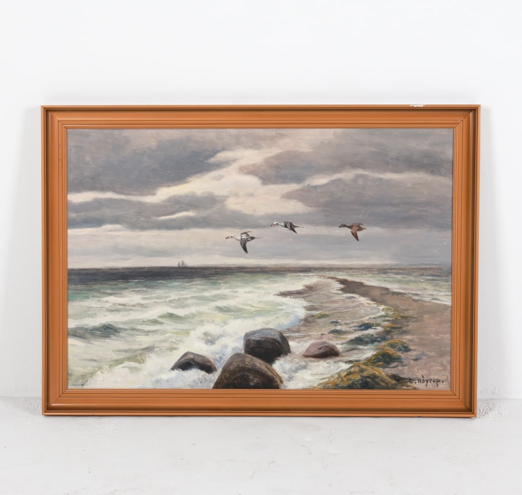 CARL HOYRUP (DANISH 1893- 1961) SEASCAPE O/C (1 of 9)