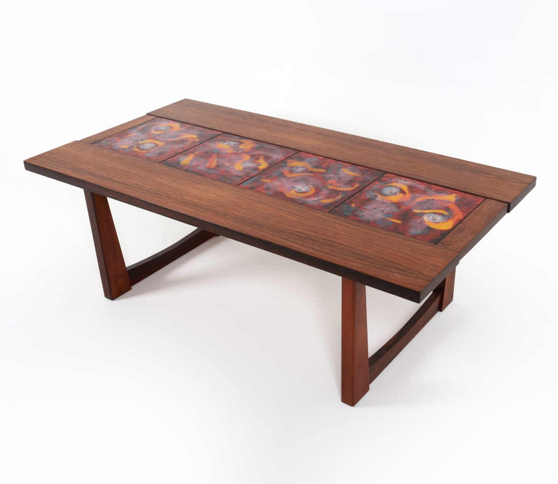 BRAMIN DANISH ROSEWOOD COFFEE TABLE C. 1960'S (1 of 18)