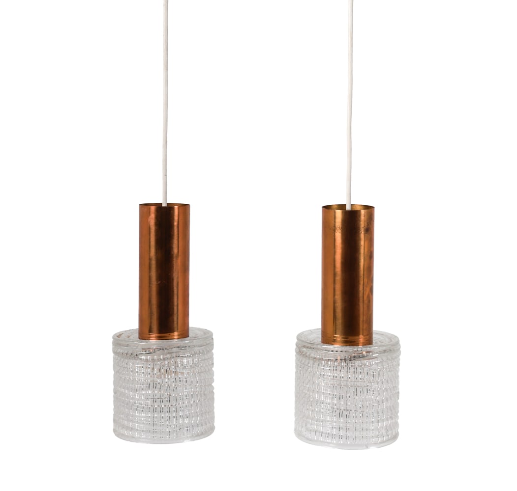 PAIR CARL FAGERLUND FOR ORREFORS CEILING LIGHTS (1 of 14)